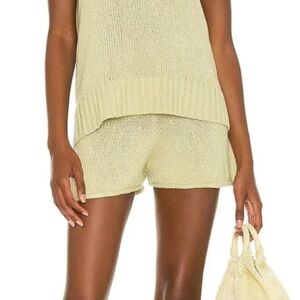 Revolve‎ Song of Style Matcha Green Knit Shorts